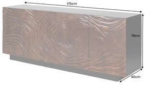 Komoda 45599 Fluid 175cm Drevo Orech Tmavo hnedý  - Komfort-nábytok