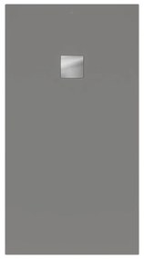 VILLEROY &amp; BOCH Planeo obdĺžniková sprchová vanička akrylátová, s technológiou RockLite, štandardný model, protišmyk (B), 1500 x 800 x 48 mm, Grey, UDA1580PLA2V-3S