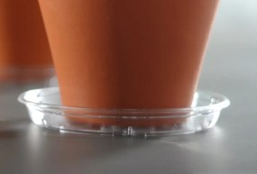 Miska pod kvetináč Coubi transparentná