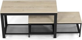 Set dvoch botníkov prírodný ABO-W2124 SON (2 ks)