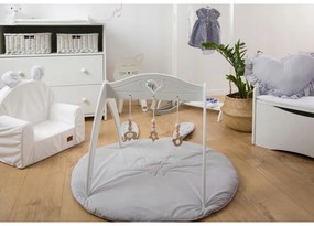 Baby-raj Detská hracia podložka 90 cm – mäkká zamatová podložka na hranie a odpočinok