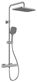 KFA Armatura 5756-910-61 - Sprchová súprava s termostatickou batériou MALAGA metalická sivá