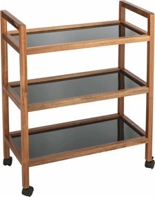 Wenko Široká mobilná polica FONDI – 3 police