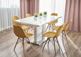 Dekorstudio Dizajnová jedálenská stolička v škandinávskom štýle - horčicová