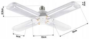 BERGE LED žiarovka HELI - E27 - 52W - 5200lm - neutrálna biela