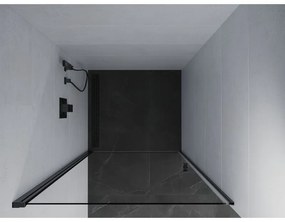 Mexen Pretoria, 1-krídlové sprchové dvere do otvoru 100 cm, 6 mm číre sklo, čierny profil, 852-100-000-70-00