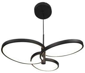 LED luster na lanku RIBBON LED/25W/230V 4000K čierny