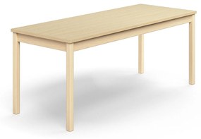 Stôl EUROPA, 1800x700x720 mm, laminát - breza, breza