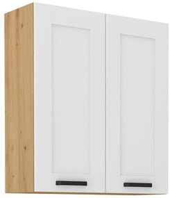 Kuchynská skrinka LUNA biely mat/artisan 80g-90 2f