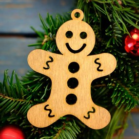 Krásne drevené vianočné ozdoby 10 ks