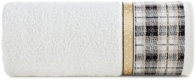 Bavlnený vianočný uterák biely s žakárovým okrajom Šírka: 70 cm | Dĺžka: 140 cm