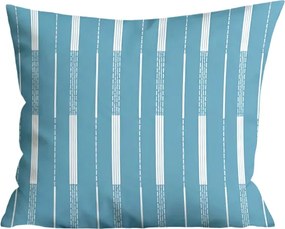 Mikroflanelová obliečka na vankúš STRIPELLE 40x50 cm, modrá