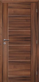 Solodoor Interiérové dvere rámové, 70 P, 750 × 1 985 mm, fólia, pravé, orech kráľovský, plné