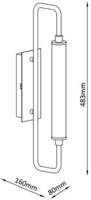 LED nástenné svietidlo FELICJA LED/10W/230V 4000K čierne