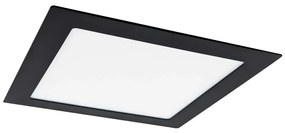 LED Podhľadové svietidlo VEGA LED/12W/230V 2900/3900/5800K 17,5x17,5 cm čierna