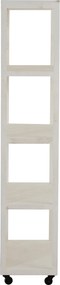 Biely drevený policový regál s pádlami Paddles - 80 * 35 * 172 cm