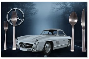 Sablio Prestieranie Mercedes-Benz 300 SL V lese: 40x30cm