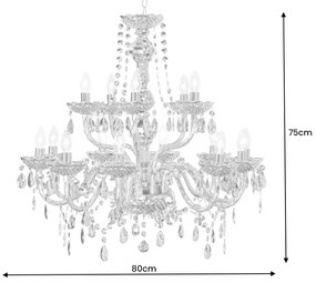 Dizajnový luster Sabella 75 cm zlatý