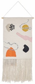 Bavlnená nástenná dekorácia so strapcami viacfarebná KALAT Beliani