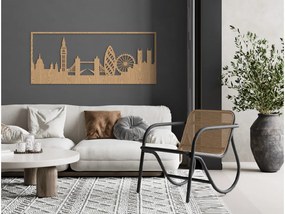 drevko Obraz Londýn Rozmer obrazu: 37 x 89 cm, Farba dekorácie: Čierna