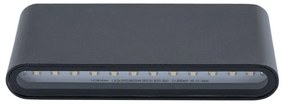 LED Vonkajšie nástenné svietidlo FLOW LED/6W/230V IP54 čierna