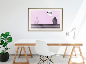 Artgeist Plagát - Courtship [Poster] Veľkosť: 30x20, Verzia: Zlatý rám