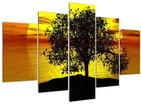 Obraz siluety stromu (150x105 cm)