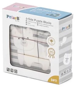 Drevené puzzle kocky zvieratá