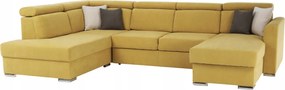 Rohová sedačka U Maidstone (žltá) (L)