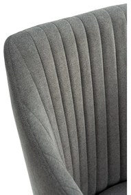 Tmavosivé čalúnené jedálenské kreslá v súprave 2 ks Nadi – Marckeric