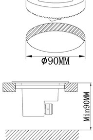 Eglo 93482 - LED Vonkajšie nájazdové svietidlo LAMEDO LED/2,5W/230V IP65