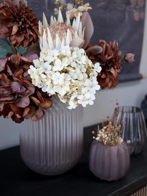 Dekorácia umelá krémová kvetina Hortenzie Hydrangea cream - 50 cm