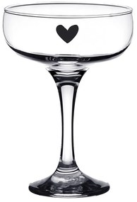 Poháre na šampanské so srdiečkom Heart - Ø 10*14 cm / 150 ml