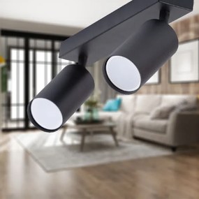 Bodové svietidlo 2xGU10/35W/230V čierna