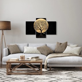 Obraz – Strom v zlatom splne I. (90x60 cm)