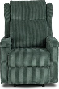 Masážne kreslo SEBASTIAN Green Corduroy