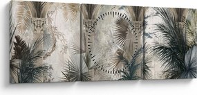 Obraz - Stĺpy (s hodinami) (90x30 cm)