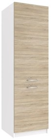 Vysoká kuchynská skrinka Belini pre vstavanú chladničku 60 cm dub sonoma  TOR SSL60/0/WT/DS/0/P