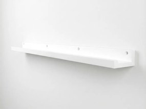 Nástenná polica na obrazy FOTOPLANK 120 cm, biela