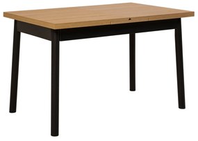 Rozkladací jedálenský stôl  (pre 6 osôb) Oleander (Čierna). Vlastná spoľahlivá doprava až k Vám domov. 1073393