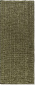 Hanse Home, Koberec behúň Bouclé Jute 105977 Jungle Green, 80x200, zelená, chodba / predsieň