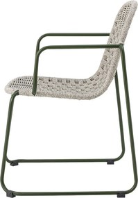 Sivá kovová záhradná stolička Calana – Bloomingville