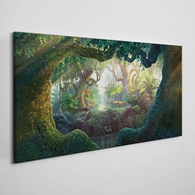 Obraz canvas Fantasy lesné voľne žijúcich živočíchov