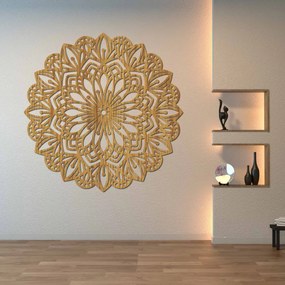 Drevená mandala Harmónia – Elegantná dekorácia na stenu | SENTOP HDF0252