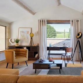 Atmosphera - Stojacia lampa LAHTI 1xE27/25W/230V paulovnia