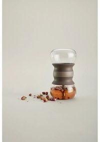 Svetlohnedá sklenená kanvica na čaj so sitkom 500 ml – Lékué