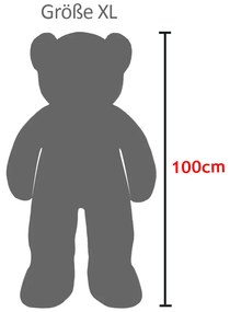 InternetovaZahrada Veľký hnedý plyšový  medveď XL 100 cm