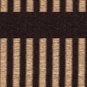 Koberec Cut Stripe: Béžovo-čierna 80x200 cm