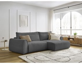 Sivá rohová pohovka Aden – Bobochic Paris