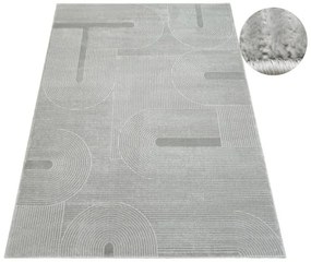 Koberec MISHA J087A svetlosivý / tmavosivý